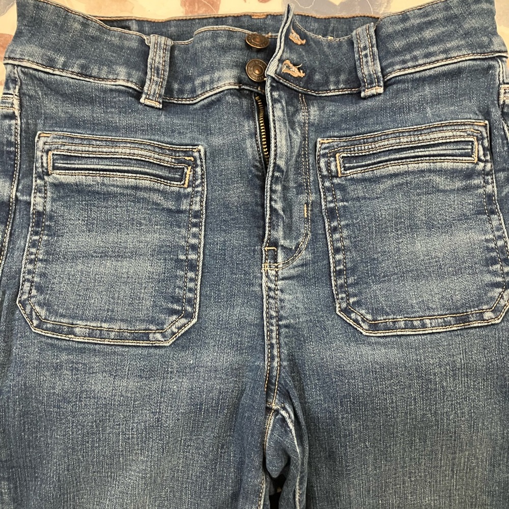 American Eagle Super high rise flare